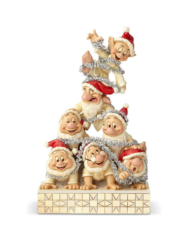 Disney ( Disney Traditions Figurine ) Seven Dwarfs Christmas Pyramid - The Crazy Box