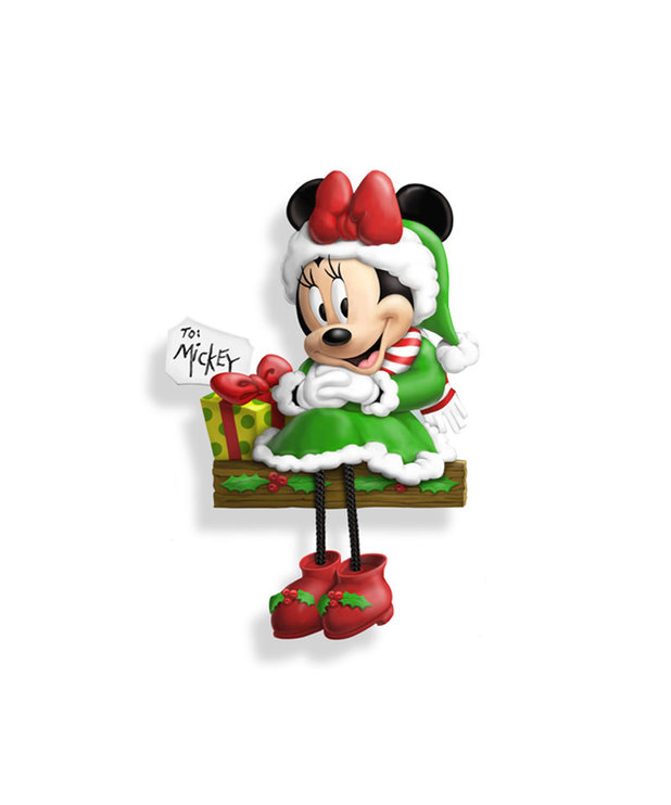 Disney ( Bradford Exchange Figurine ) Minnie Christmas