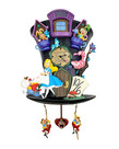 Disney Disney ( Animated Clock ) Alice in Wonderland