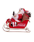 Coca-Cola ( Figurine ) Père Noël avec Traîneau