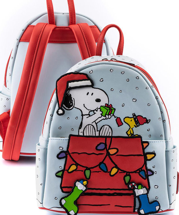 Peanuts ( Loungefly Mini Backpack ) Christmas Snoopy & Woodstock