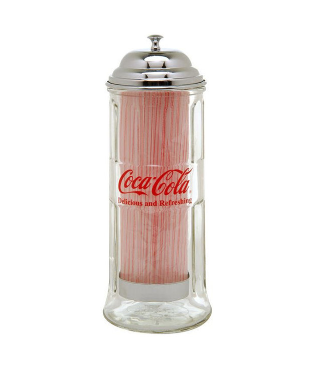 Coca-Cola ( Straw Dispenser ) Delicious and Refreshing