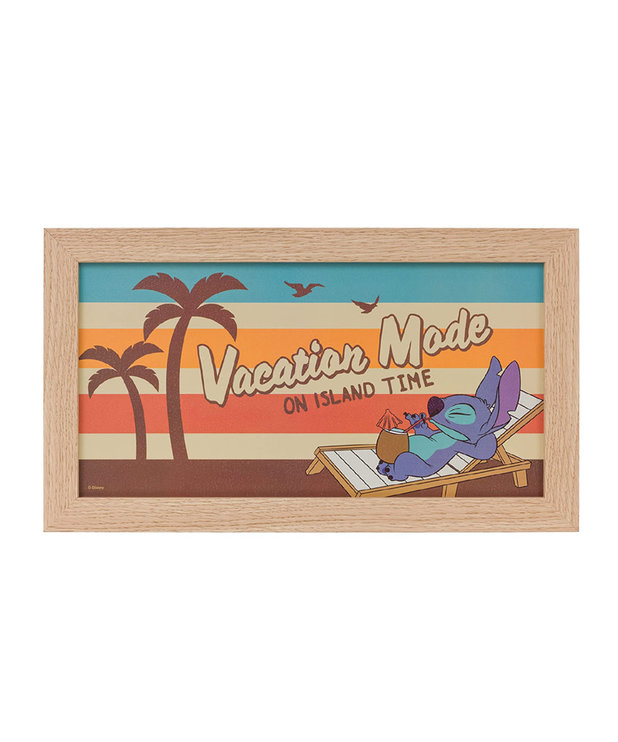 Disney ( Framed Print ) Stitch Vacation Mode
