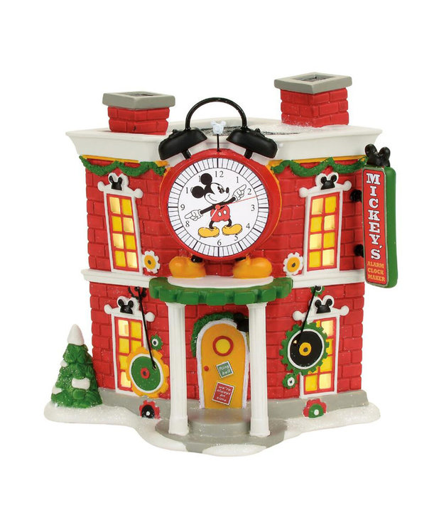 Disney ( Maison Département 56 Disney Village ) Mickey's Alarm Clock Shop