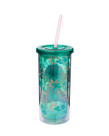 Disney ( Acrylic Glass With Straw ) Stitch Aqua