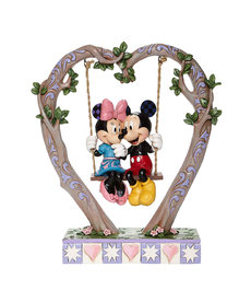 Mickey and Minnie Figurine ( Disney ) Heart Swing