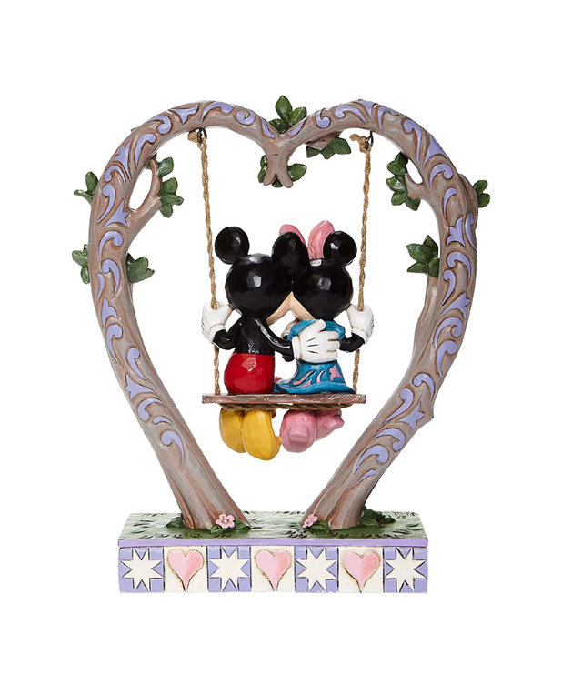 Figurine Mickey et Minnie ( Disney ) Balançoire Coeur
