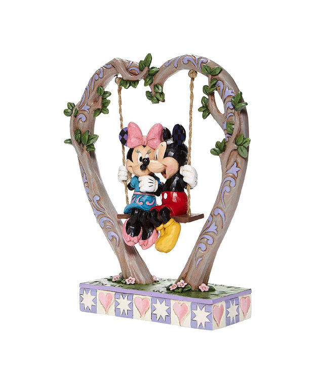 Mickey and Minnie Figurine ( Disney ) Heart Swing