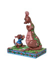 Figurine  Grand Gourou & Petit Gourou ( Disney ) Fleurs