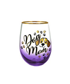 Dog Mom ( Wine Glass )
