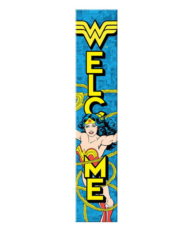Dc Comics ( Porch Sign ) Wonder Woman Welcome