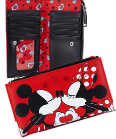Disney ( Loungefly Wallet ) Mickey & Minnie Hearts