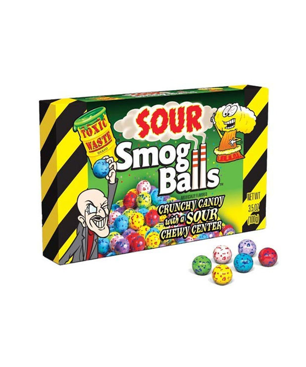 Sour Smog Balls ( Sour Candy Box ) Crunchy Candy