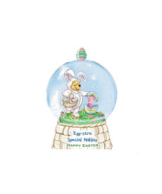 Disney Disney ( Bradford Exchange Mini Globe ) Winnie The Pooh Easter