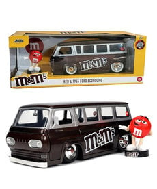 M&M's ( Voiture De Collection En Métal 1:24 ) Red & 1965 Ford Econoline