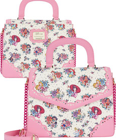 Disney ( Loungefly Handbag ) Princess Floral Tattoos