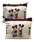 Disney ( Sac à Main en Tissu Bradford ) Mickey et Minnie Vintage