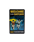 Dc Comics ( Embossed Metal Plate ) Batman '' Welcome To My Batcave ''