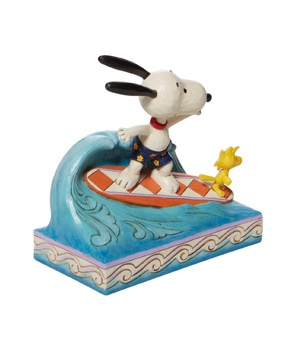 Peanuts ( Jim Shore Figurine ) Snoopy & Woodstock Surfing