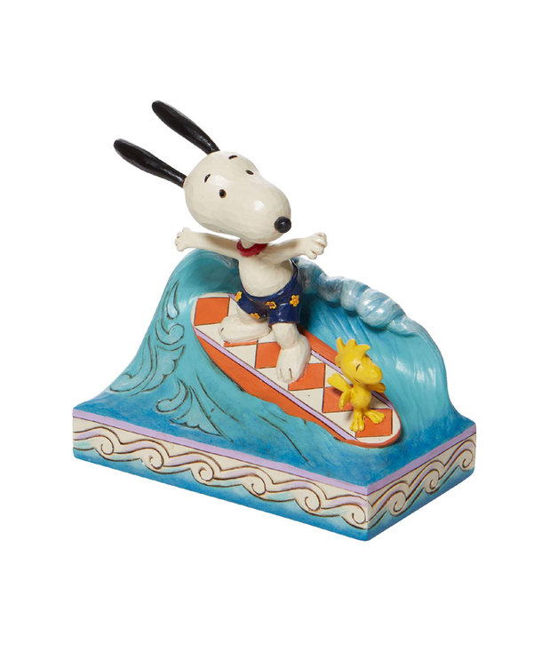 Peanuts ( Jim Shore Figurine ) Snoopy & Woodstock Surfing