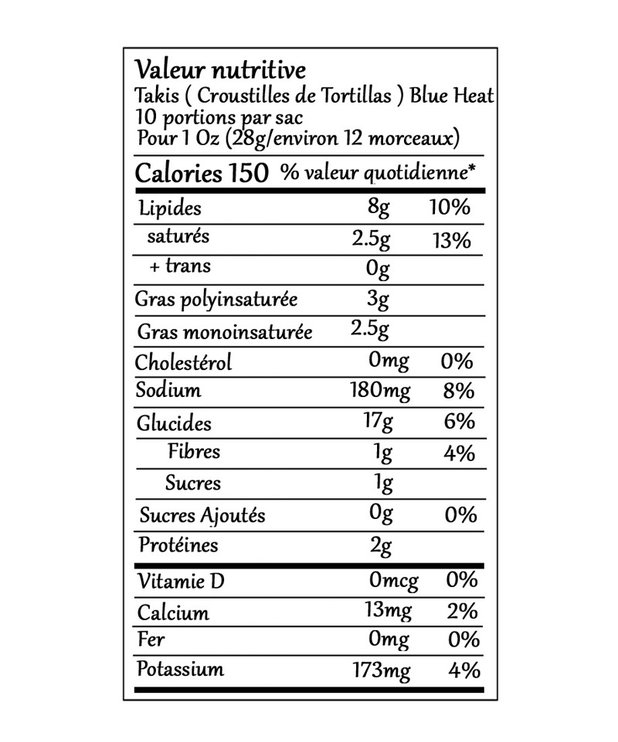 Takis ( Tortilla Chips ) Blue Heat
