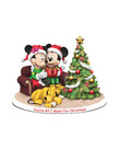 Disney ( Bradford Exchange Figurine ) Mickey & Minnie You're All I Want For Christmas