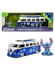 Jada Toys Disney ( Voiture De Collection En Métal 1 : 24 ) Stitch & Volkswagen T1 Bus