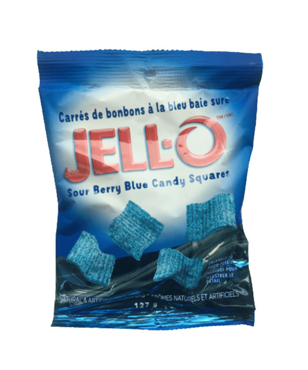 Jell-O ( Carrés de Réglisses ) Framboise Bleue