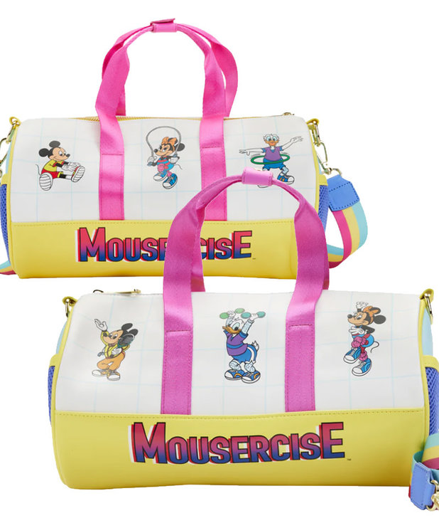 Disney ( Loungefly Handbag ) Mickey and Friends Mousercise