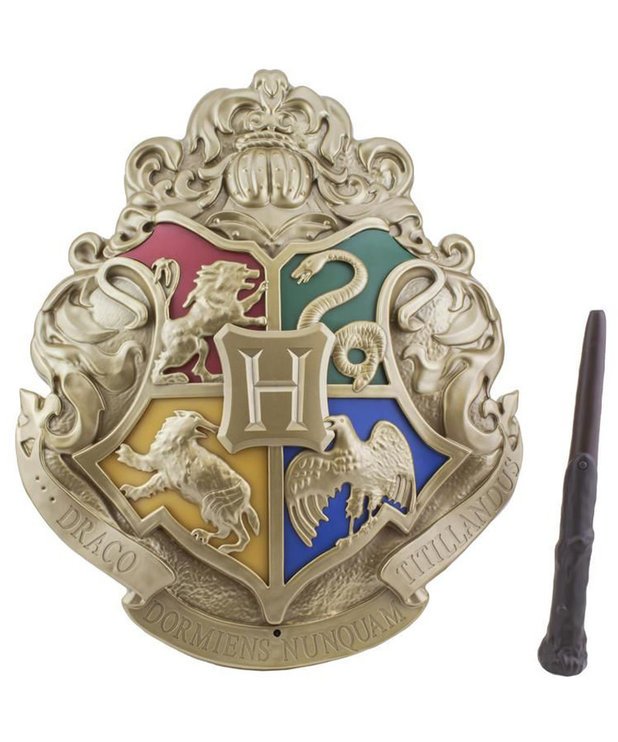 Lumière Logo Poudlard ( Harry Potter ) Lumière avec Manette Baguette