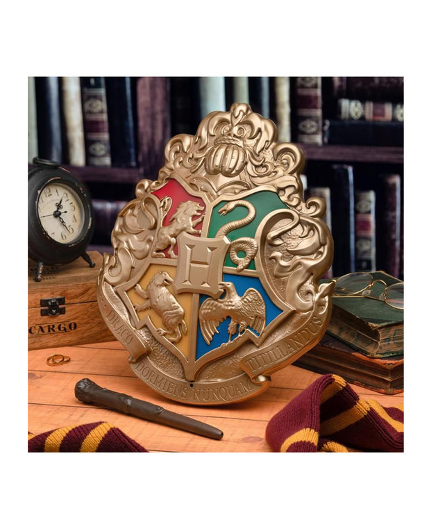 Lumière Logo Poudlard ( Harry Potter ) Lumière avec Manette Baguette - La  Boîte à Folie