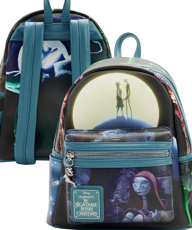 Movie Scene Jack Skellington Loungefly Mini Backpack ( Disney )