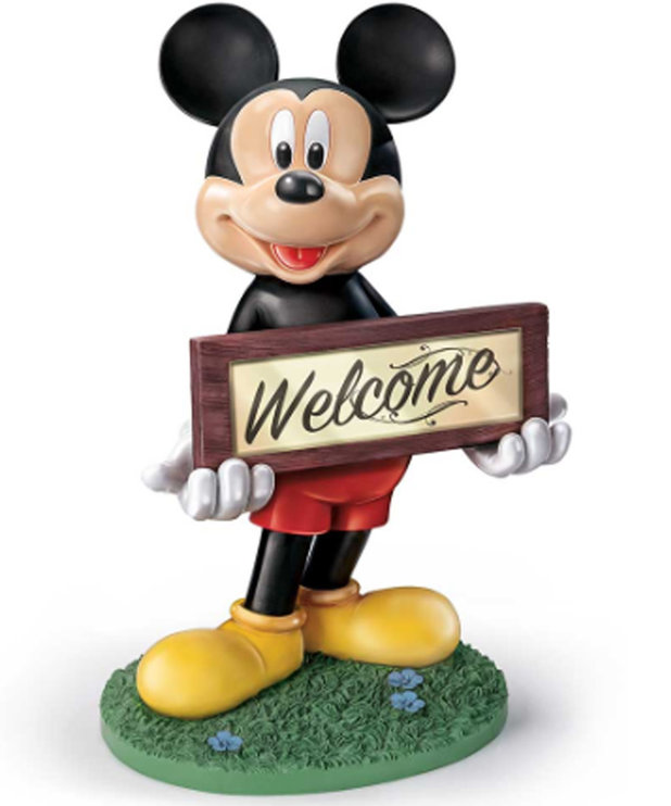 Bradford Exchange Figurine Solaire Mickey Bienvenue ( Disney )