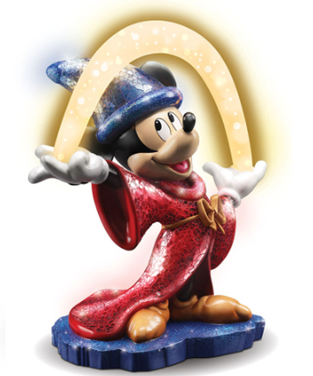 Bradford Exchange Illuminated Mickey Figurine Fantasia (Disney ) Bradford Exchange