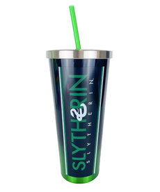 Slytherin Acrylic Glass With Straw ( Harry Potter )