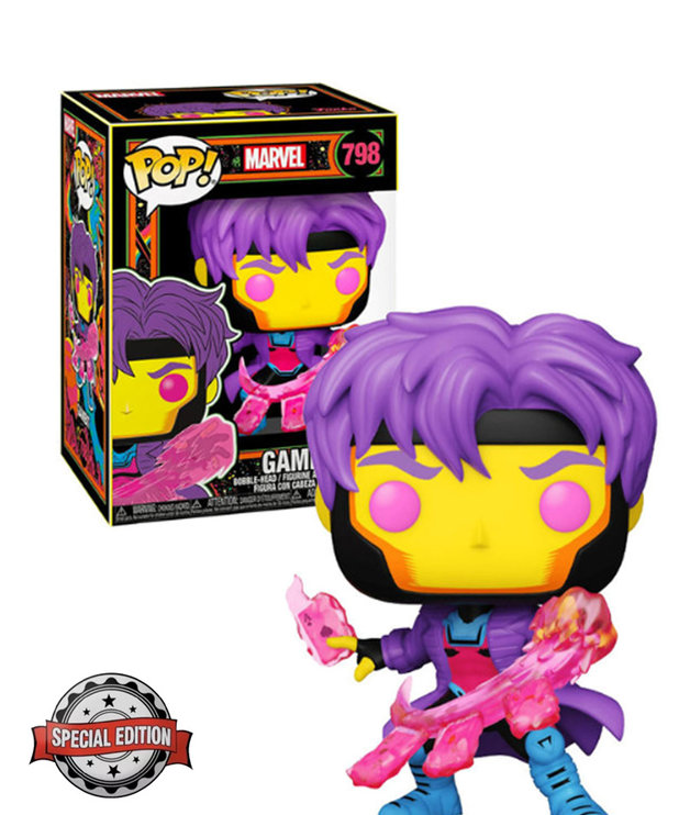 Marvel 798 ( Funko Pop ) Gambit Blacklight