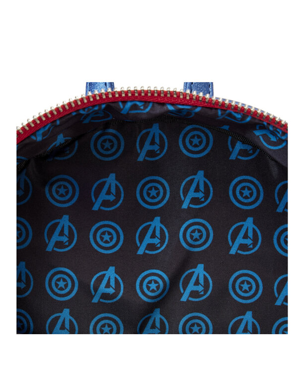Loungefly Capitain America Metallic Loungefly Mini Backpack ( Marvel )