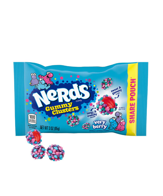 Very Berry Gummy Clusters ( Nerds ) 85g.