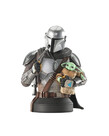 Gentle Giant Figurine Mandalorien avec Grogu Buste ( Star Wars )