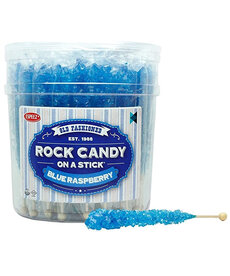 Blue Raspberry Crystals Lollipop ( Rock Candy )