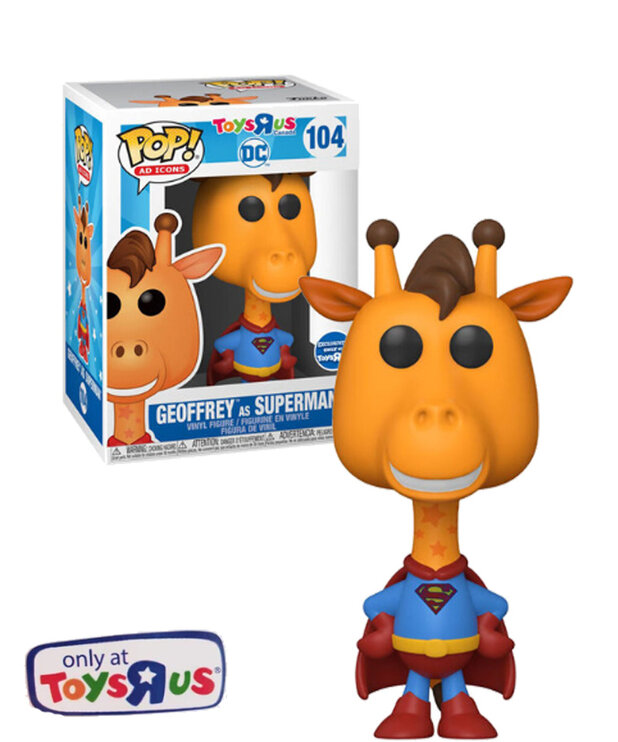 Toys R Us 104 ( Funko Pop )  Geoffrey as Superman