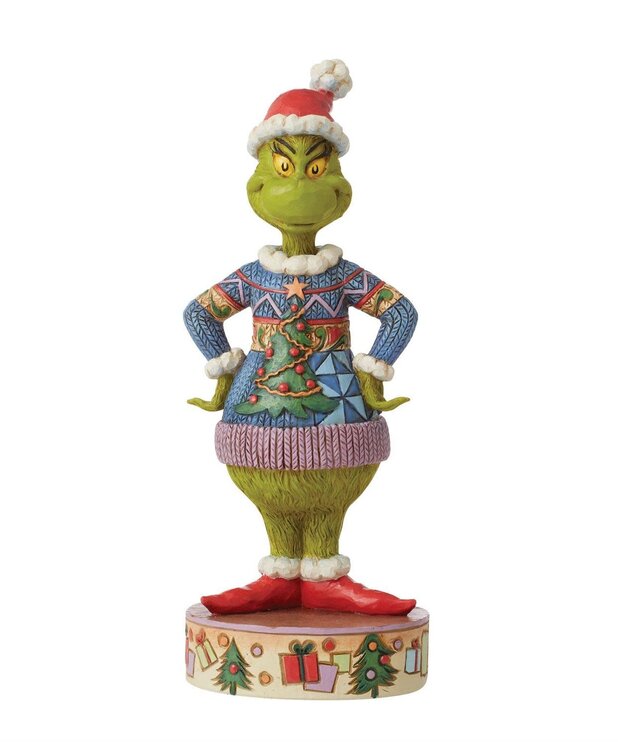 Jim Shore Le Grincheux Vêtu d'un Chandail Laid ( The Grinch ) Figurine 9 '' Jim Shore