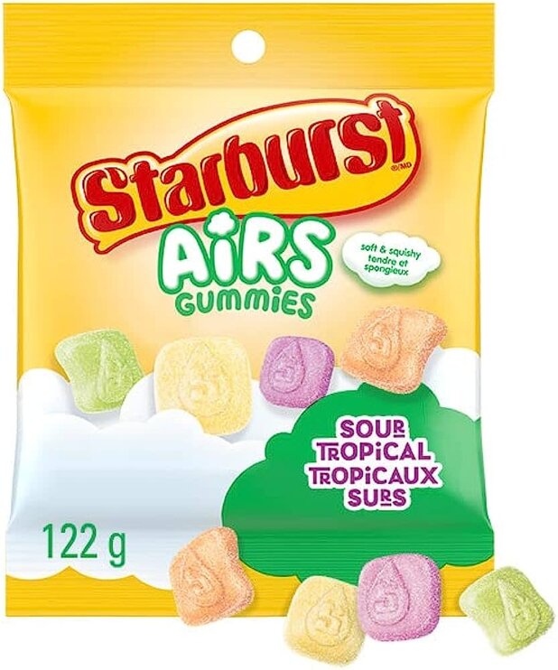 Starburst ( Airs Gummies ) Saveur de Fruits Tropicaux