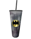 Acrylic Glass with Straw ( DC Comics ) Batman '' Diamond ''