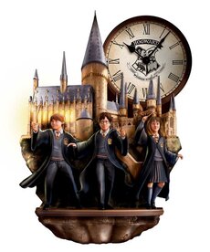 Bradford Exchange Horloge Illuminé ( Harry Potter ) Château Personnages