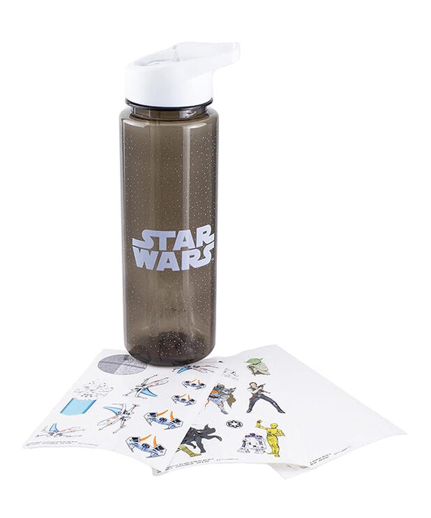 Acrylic Bottle with Straw ( Star Wars ) 22 oz with Stickers