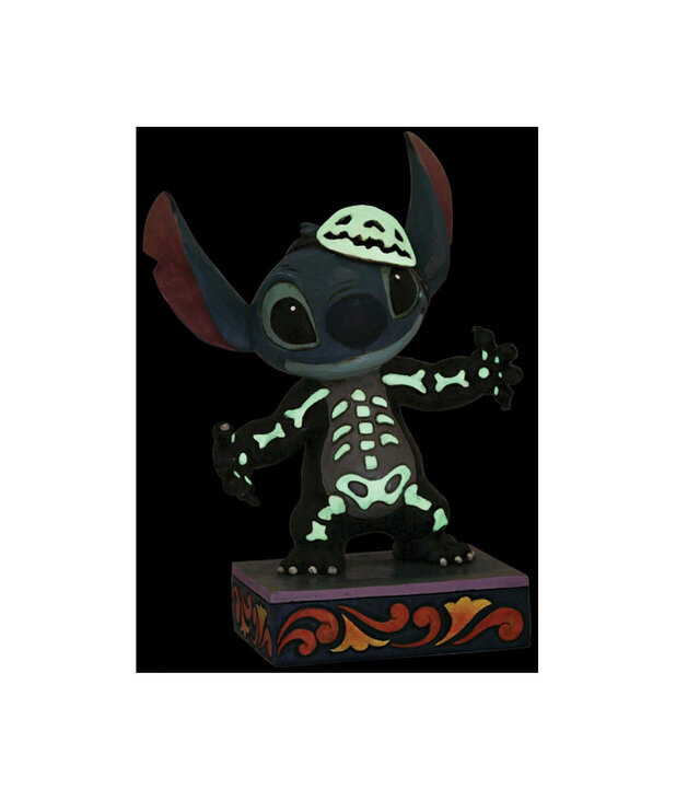 Disney traditions Figurine ( Disney Traditions ) Stitch Squelette Allume Dans Le Noir
