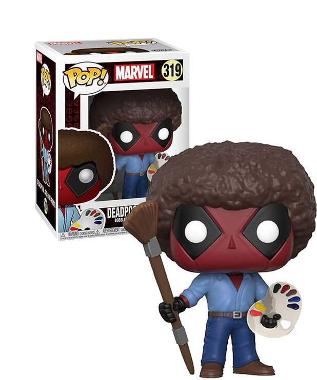 Funko Deadpool As Bob Ross 319 ( Marvel ) Funko Pop