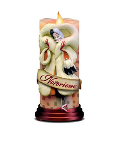 Bradford Exchange Lit Up Candle with Controller ( Disney ) Cruella Bradford Exchange