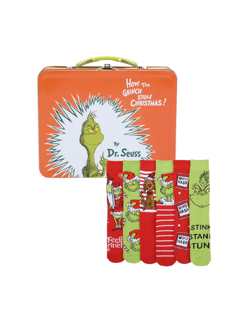 Metal Lunch Box & Socks ( The Grinch ) - The Crazy Box